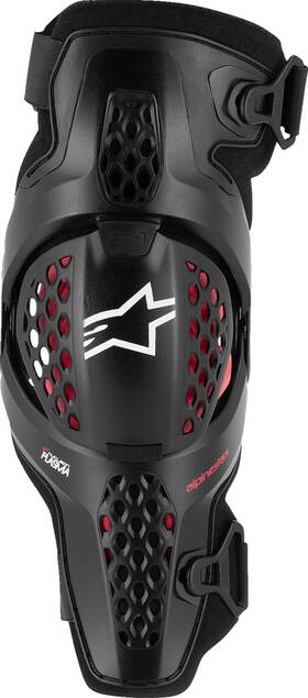 6500326-1498-lxl Alpinestars For Sx-1 Plasma Knee Guards - Black/red/cool Gray L/xl