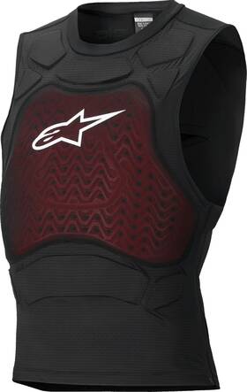 6500726-12-xxl Alpinestars Bionic Plasma Lt Protc Vest Black/white 2x
