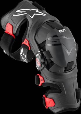 6500825-13-m Alpinestars Rk-7 Plasma Knee Braces - Black/red Medium