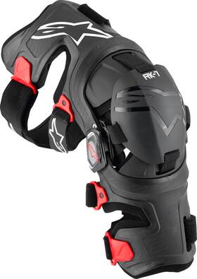 6500825-13-s Alpinestars Rk-7 Plasma Knee Braces - Black/red Small