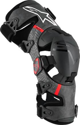 6501425-13-l Alpinestars Supertech Rk-10 Plasma Knee Braces - Black/red Large