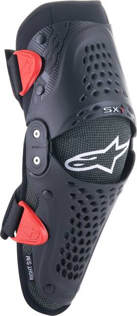 6546319-13-lxl Alpinestars Sx-1 Youth Knee Protector Large - X-large Black/red 6546319-13-lxl Alpinestars Sx-1 Youth Knee Protector Large - X-large Black/red