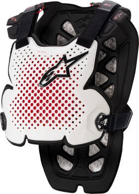 6700123-213-xxl Alpinestars A-1 Chest Protector White/black/red Xl/2x 2701-1150