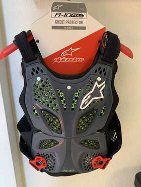 6700517-1431-xs Alpinestars Mx A-10 Full Chest/back Protector Black/red/yell Xl-xxl 6700517-1431-xs Alpinestars Mx A-10 Full Chest/back Protector Black/red/yell Xl-xxl