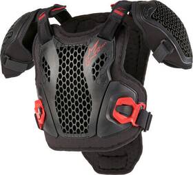 6740424-13-s Alpinestars 6740424-13-s/m Bionic Youth Chest Protector Black/red Small/medium Black Red