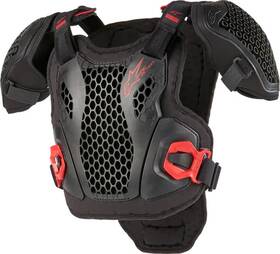 6740424-13-sm-29-0 Alpinestars Youth Unisex Bionic Action Guard S M Black Red
