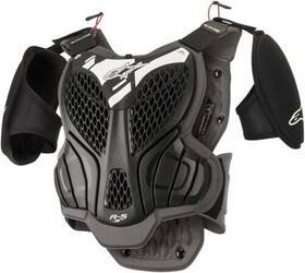 6740518-105-lxl Alpinestars A-5 S Youth Body Armor Black Cool Gray 2701-0928