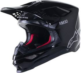 8300323-1188-xxl Alpinestars S-m10 Solid Helmet 2xl Black Glossy/carbon