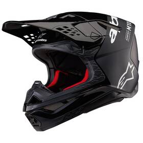 8301023-1310-2x Alpinestars Supertech S-m10 Flood Helmets 2xl Black/dark Gray