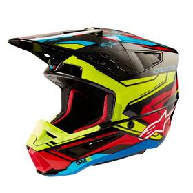 8306123-1533-xs Alpinestars S-m5 Action 2 Helmet Xs Black/fluo Yellow/bright Red 8306123-1533-xs Alpinestars S-m5 Action 2 Helmet Xs Black/fluo Yellow/bright Red