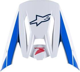 8988023-2217-tu Alpinestars S-m5 Helmet Visor White/blue/red Glossy 8988023-2217-tu Alpinestars S-m5 Helmet Visor White/blue/red Glossy