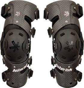 Ast-cc-p-1.0-pro Asterisk Carbon Cell Pro Knee Braces - Motocross Dirt Bike Mx Atv