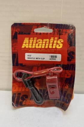 13-0581 Atlantis Enterprise Red Safety Whistle With Clip Universal Powersports Marine A2701c