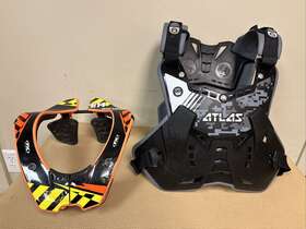Atlas 663941010462 Air Lite Neck Brace Adult Medium Defender Chest Protector Offroad Gear