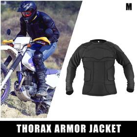 Automall Tech 734301651400 Size M Full Body Armor Jacket Thorax For Skateboarding Skiing Black