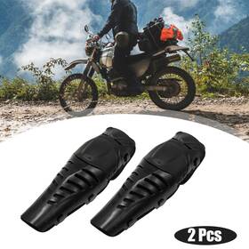 Automall Tech 782685587471 2pcs Motorcycle Adults Knee Elbow Pads Protection With Adjustable Strap Black