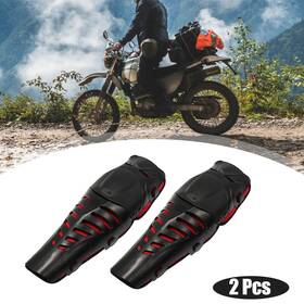 Automall Tech 782685587495 2pcs Motorcycle Adults Knee Elbow Pads Protection With Adjustable Strap Red