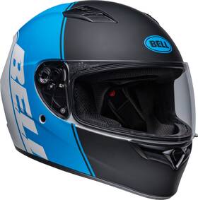 7141868 Bell Qualifier Ascent Street Helmet Matte Black/cyan/white