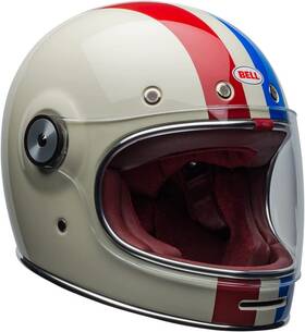 7143917 Bell Bullitt Command Helmet Gloss Vintage White/red/blue Large 7143917 Bell Bullitt Command Helmet Gloss Vintage White/red/blue Large