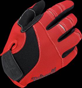 1501-1208-004 Biltwell Large Moto Gloves Red/white/black