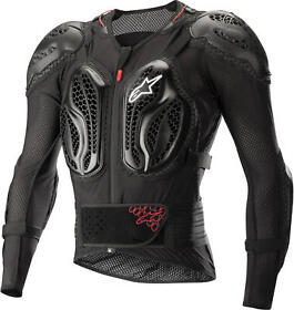 6506818-13-xxl Bionic Action Protection Jacket Black Red 2x-large Alpinestars