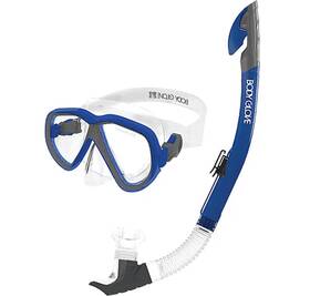 17042cmb Body Glove Adult Azores Blue/gray Mask And Snorkel Combo