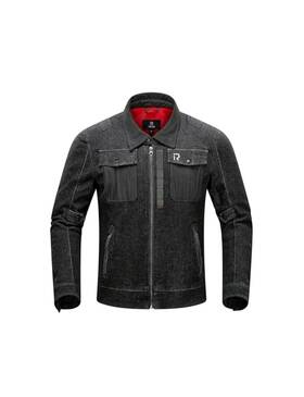 Jk008 Borleni Denim Motorcycle Jacket Ce Armor Mesh Ventilation All Season Comfort