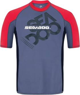 Brp 2867311230 Sea-doo Mens Short Sleeve Rashguard Shirt H/m Tg/xl