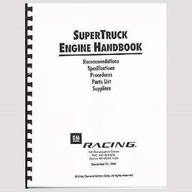 Chevrolet Performance 12370844 Supertruck Engine Handbook