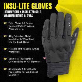Cortech 8395-0109-06 Insu-lite Motorcycle Gloves
