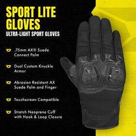 8857-0057-07 Cortech Sport Lite Motorcycle Gloves 8857-0057-07 Cortech Sport Lite Motorcycle Gloves