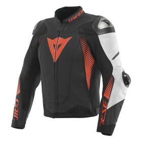 201533871-23a-50 Dainese Mens Super Speed 4 Leather Jacket Black/white/red - Us Size 40