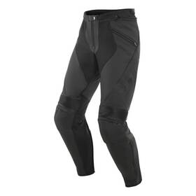 201553712-076-58 Dainese Mens Pony 3 Perforated Leather Pants - Size 48 Black