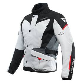 201654642-45g-54 Dainese Mens Tempest 3 D Dry Jacket - Gray/black/lava Red Us Size 44