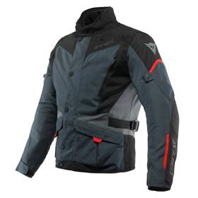 201654642-80e-48 Dainese Mens Tempest 3 D Dry Jacket - Ebony/black/lava Red Us Size 38