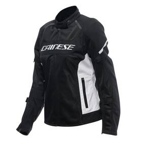 2017300004-318-44 Dainese Womens Air Frame 3 Tex Jacket - Black/white/white Us Size 6