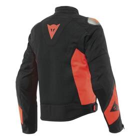 201735241-628-56 Dainese Mens Energyca Air Tex Jacket - Black/fluo-red Us Size 46
