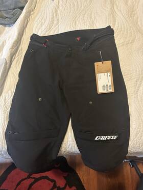 201755018-001-56 Dainese Mens New Drake Air Tex Pants 46 Black Small