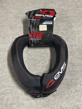 Evs 688713112533 R2 Race Collar Youth Black Go Kart Dirt Bike