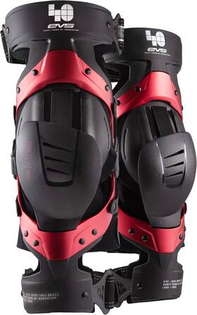 Evs 810078734079 Axiss-bk40-xp Axis Sport Knee Brace Pair Le 40th Anniv Red Xl