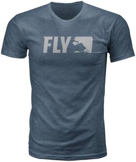 Fly Racing 191361322938 Primary Tee Indigo Smsm