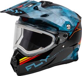 Fly Racing 191361425035 Trekker Cw Conceal Helmet Elec Shld Slate/black/red Xs