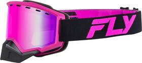 Fly Racing 191361425547 Focus Snow Goggle Black/pink With Pink Mirror/rose Lens