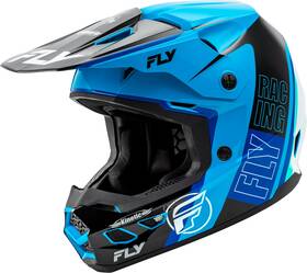 Fly Racing 191361435195 Kinetic Rally Helmet Blue/black/white Xl