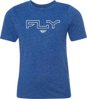 Fly Racing 191361437823 Youth Edge Tee Royal Blue Ys
