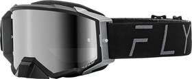 Fly Racing 191361460432 Zone Pro Goggle Black/grey With Black Mirror/smoke Lens