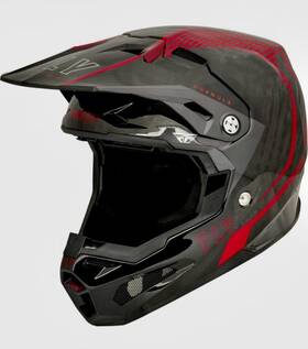 Fly Racing 191361461200 Youth Formula Carbon Helmet Red Carbon/black Yl 899 New