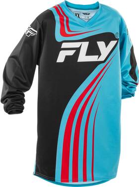 Fly Racing 191361475986 Youth F-16 Jersey Cyan/black/red Yl