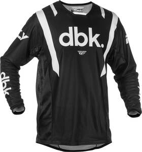 Fly Racing 191361493324 Kinetic Mesh Dbk Jersey Black/white Md