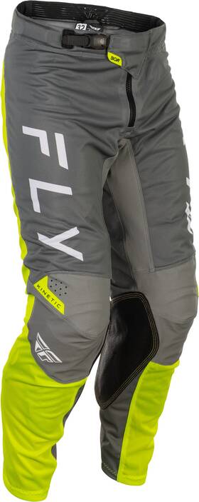 Fly Racing 191361493553 Kinetic Mesh Center Pants Grey/white/hi-vis Sz 38